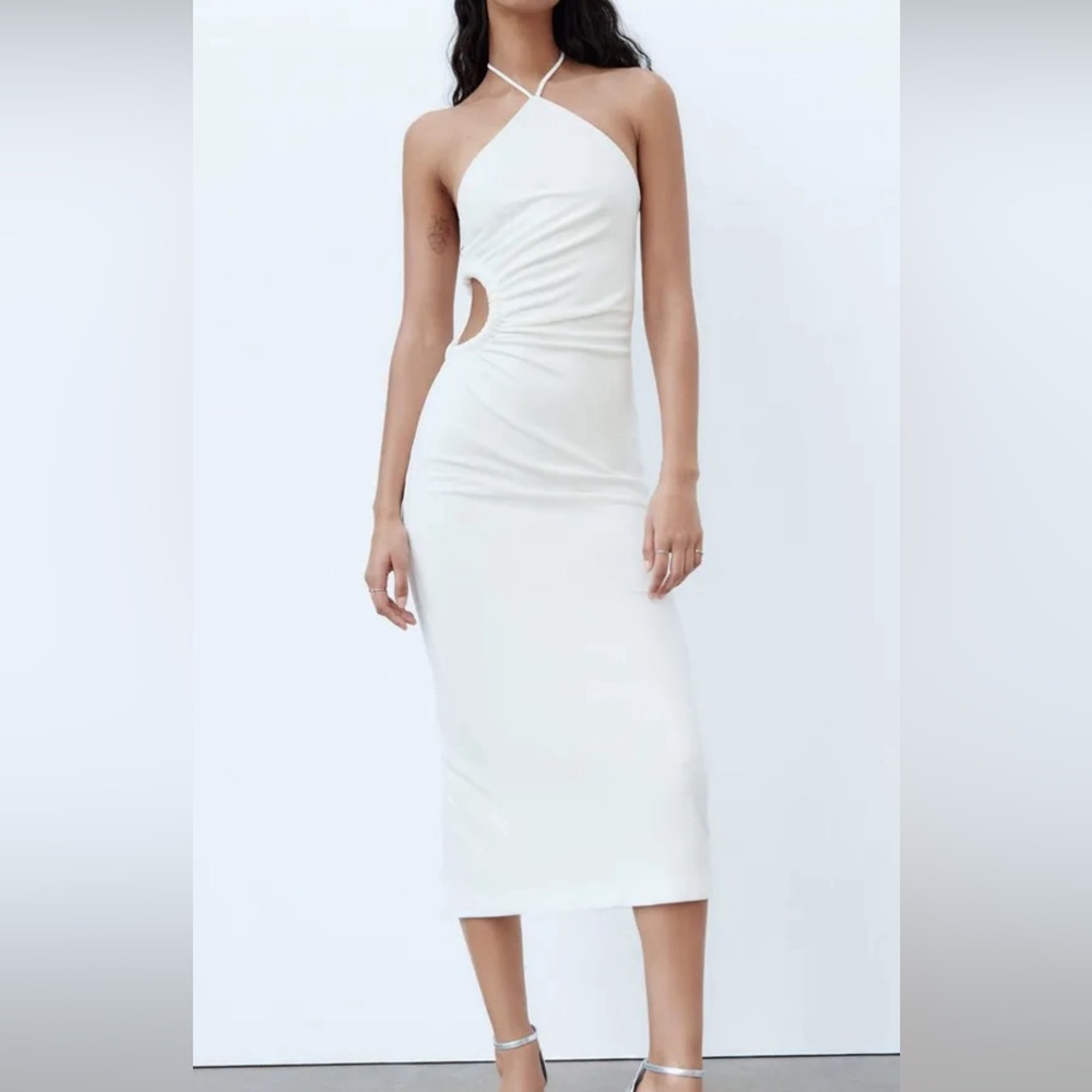 Zara side cut out halter dress 7981/636/250